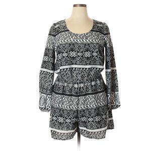 Black & White Print Romper